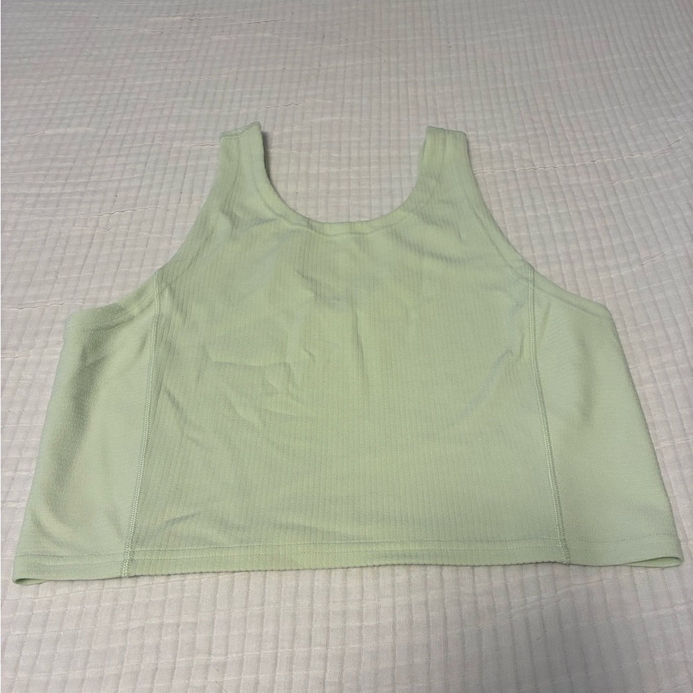 lululemon athletica Light Green Crop Top